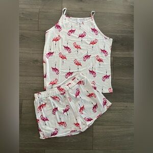 NWOT Leo Rosi Flamingo Tank Short Set Size XXL